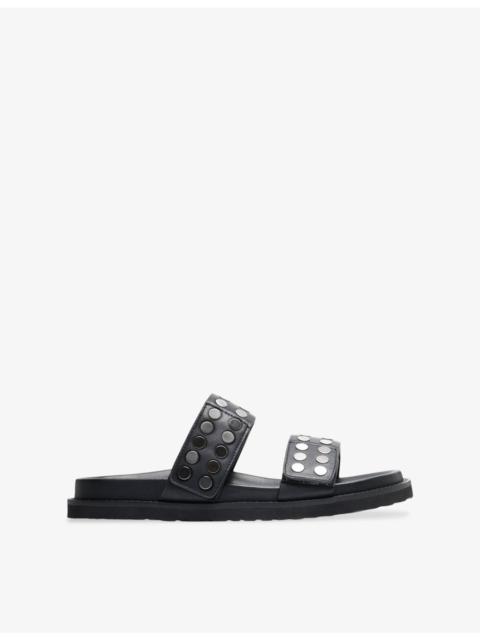 WHISTLES Studded Leather Sliders