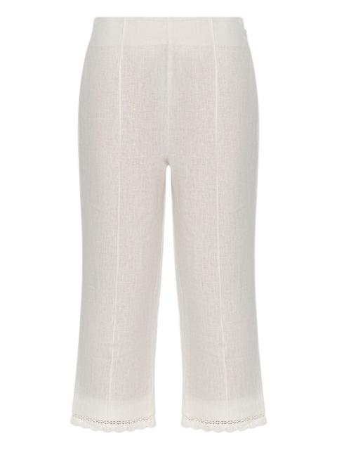 POSSE Effi lace-trim trousers