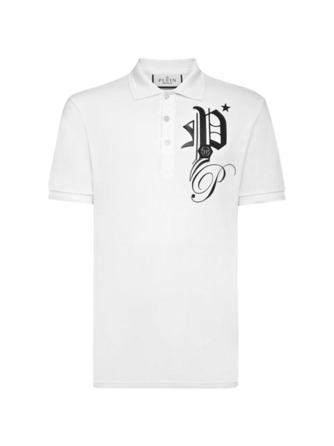 Gothic Plein cotton polo shirt