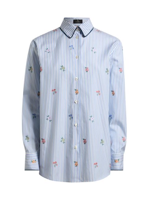 Etro Plaid Cotton Button-Up Shirt plaid
