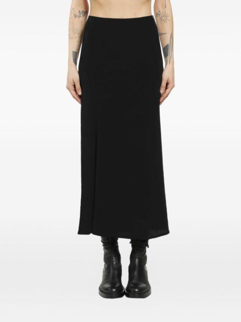 Yohji Yamamoto black midi skirt