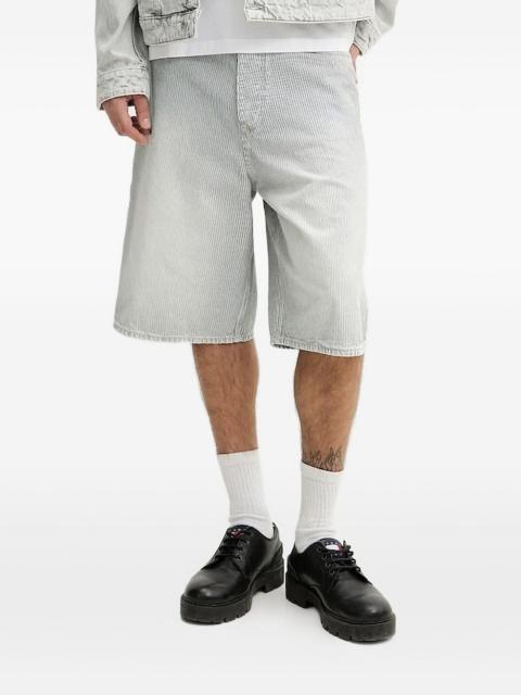 HUGO striped-pattern cargo shorts