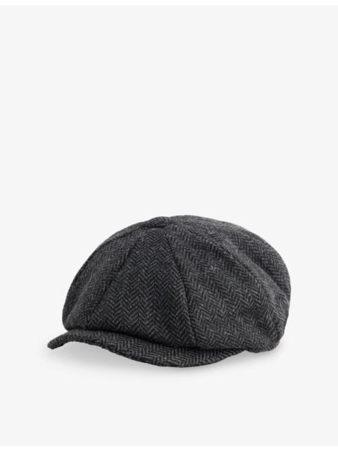 Barbour Fyne Tweed Baker Boy Cap