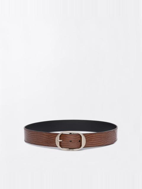 TOM FORD PRINTED TEJUS OVAL BUCKLE BELT