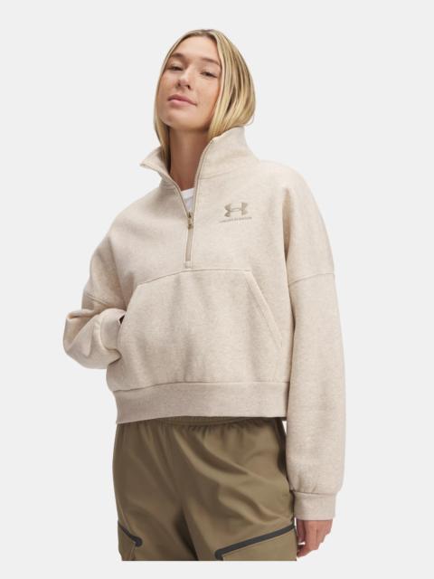 Under Armour Women's UA Icon Fleece Oversized ½ Zip