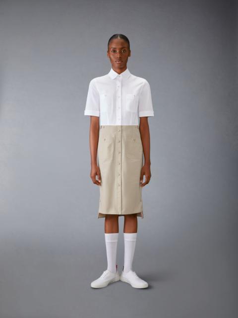 Thom Browne｜DRESSES (THIGH LENGTH PATCH POCKET DRESS W/ Thom Browne Thigh Length Patch Pocket Dress | club21