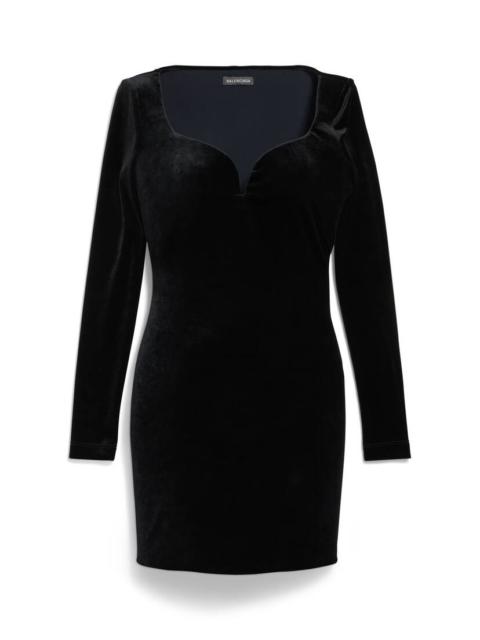 BALENCIAGA Women's Sweetheart Dress in Black