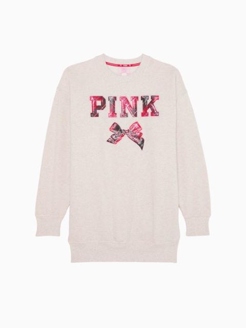 PINK x LoveShackFancy Oversized Crew Neck Dress