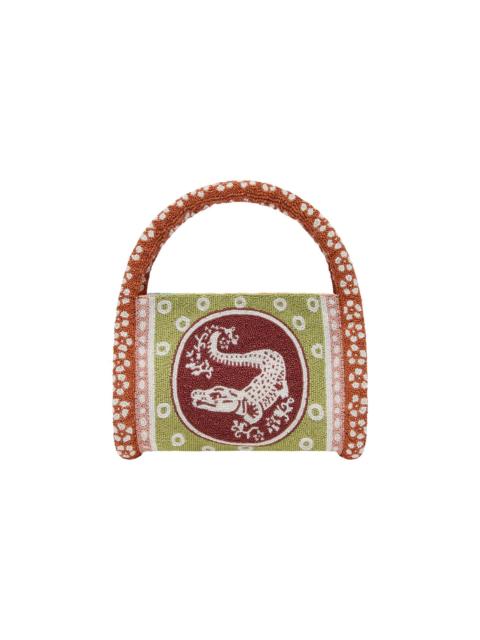 ALÉMAIS Alberta Beaded Mini Barrel Bag