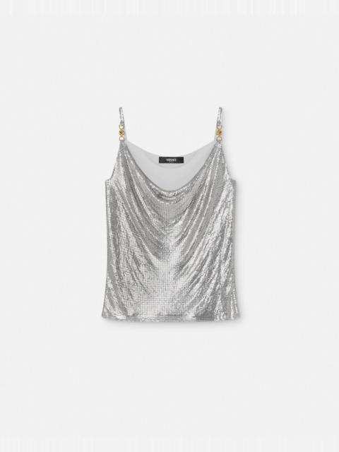 VERSACE Metal Mesh Camisole Top