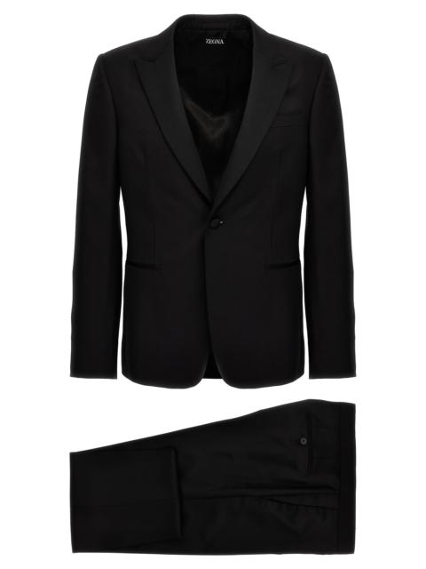 ZEGNA Wool And Mohair Dress Completi Black