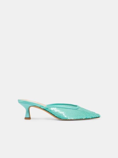 dolce vita CLEO SEQUIN HEELS AQUA SEQUIN