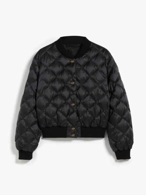 Max Mara BSOFT Reversible bomber jacket in water-resistant canvas