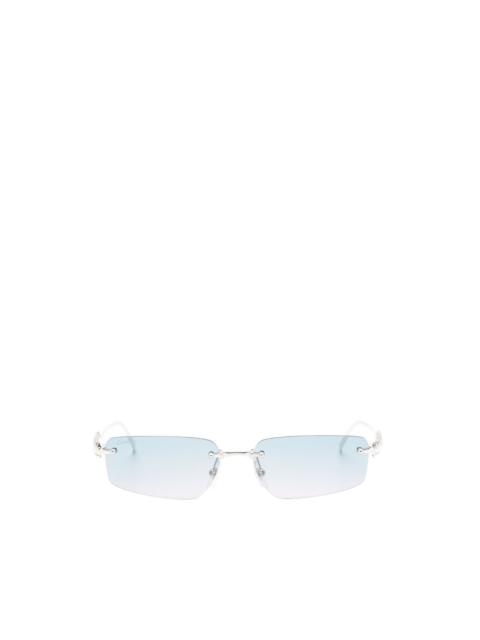 Cartier Clash de Cartier rimless rectangle-frame sunglasses