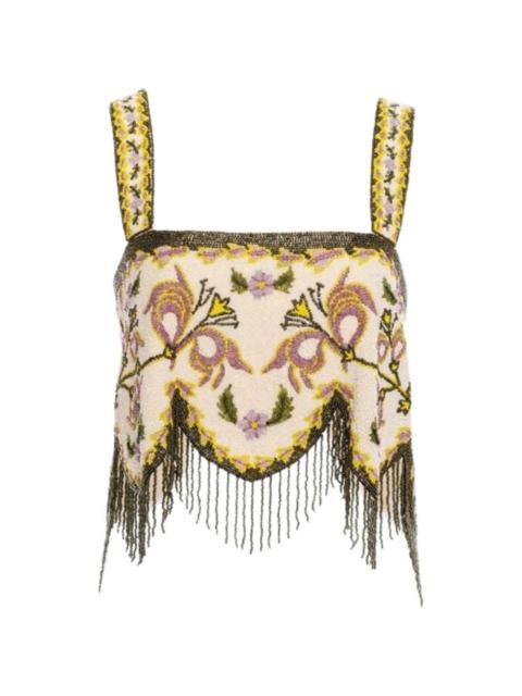 Agua by Agua Bendita Aida Aura beaded top