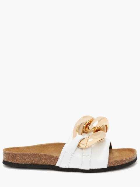 JW Anderson MEN'S CHAIN LOAFER SLIDES