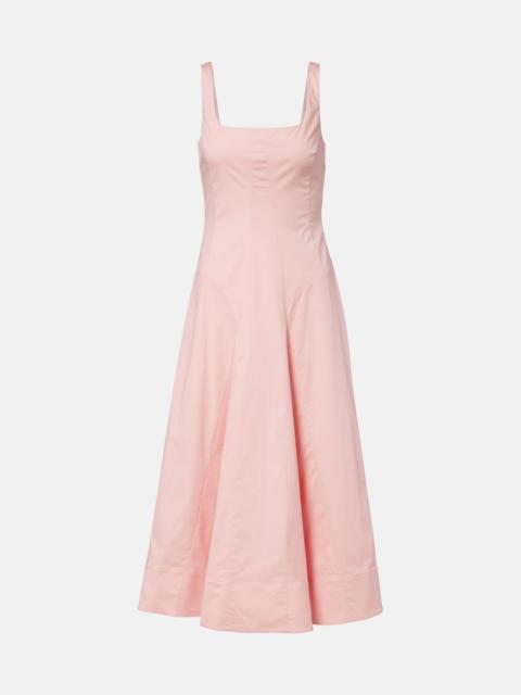 STAUD Willow cotton midi dress