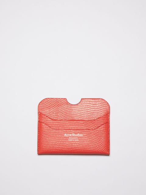 Acne Studios Leather card case - Bright Red