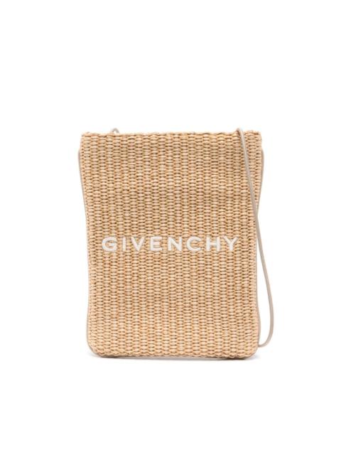 embroidered-logo phone pouch