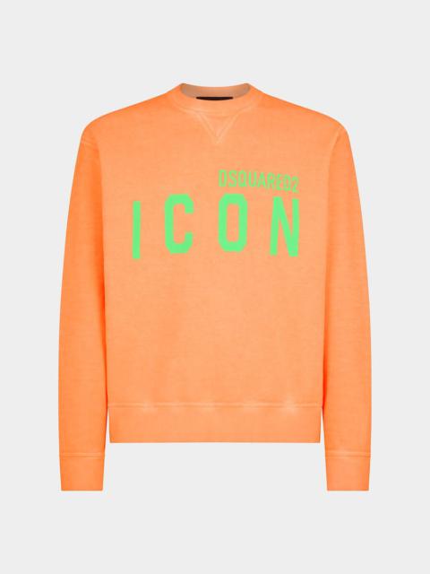 DSQUARED2 ICON SPLASH COOL FIT CREWNECK SWEATSHIRT