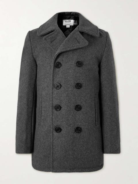 Schott Melton Wool-Blend Peacoat