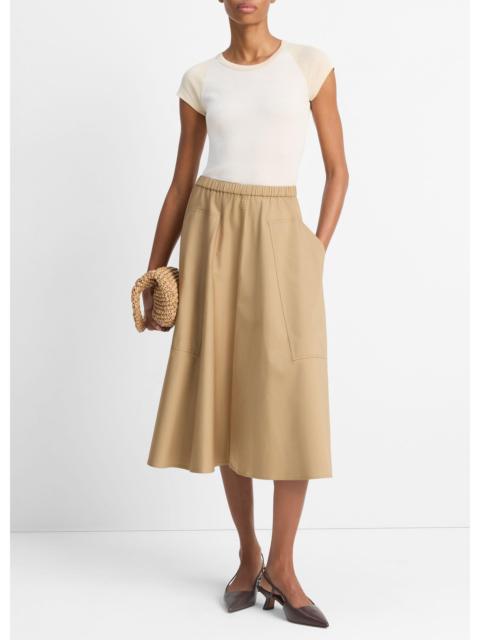 Vince Cotton Full Skirt
