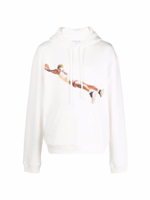 ih nom uh nit graphic-print drawstring hoodie