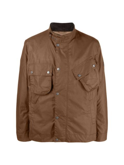 buckle-collar cotton lightweight jacket