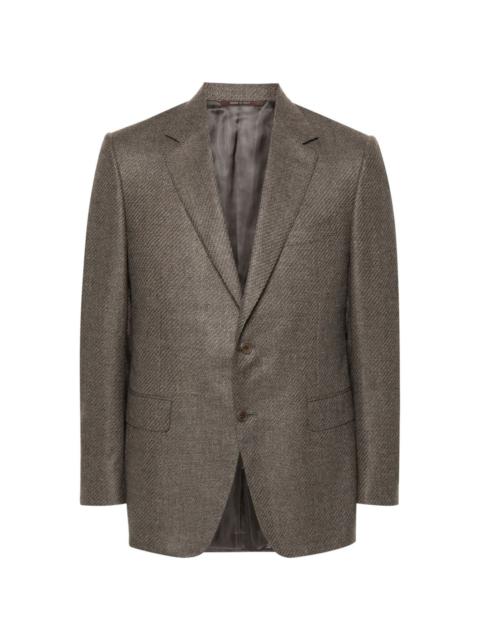 single-breasted wool blazer