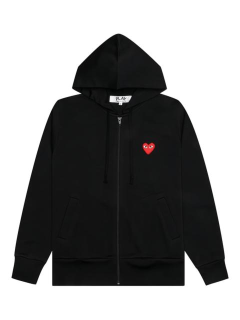 Comme des Garçons PLAY heart-logo zip-up sweatshirt