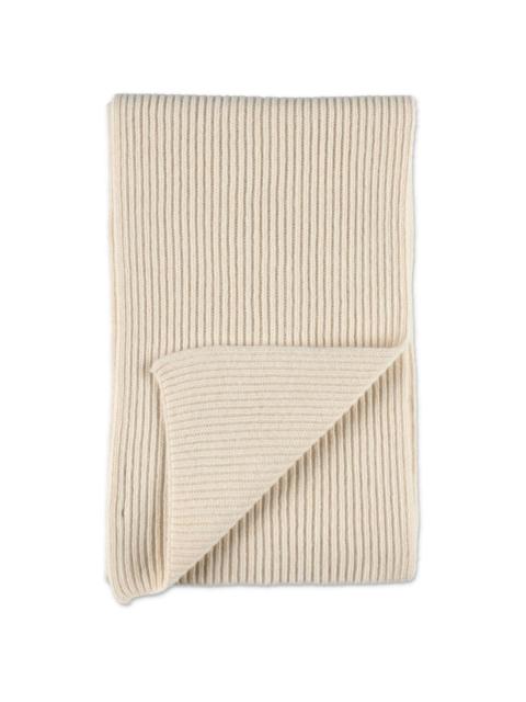 Camille ribbed-knit scarf