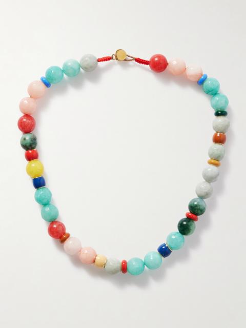 ROXANNE ASSOULIN The Bright By Nature Gold-tone Stone And Enamel Necklace