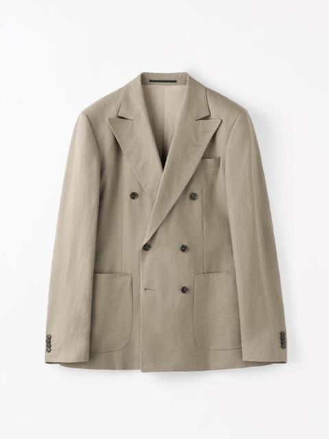 TIGER OF SWEDEN Joachim Double-Breasted Linen Jacket