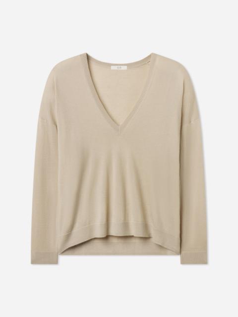 CO V-Neck Sweater in Fine Cashmere