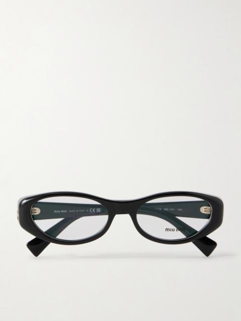 Miu Miu Cat-eye Frame Acetate Optical Glasses