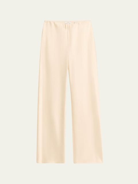 Vince Fluid Bias-Cut Crushed Satin Pants