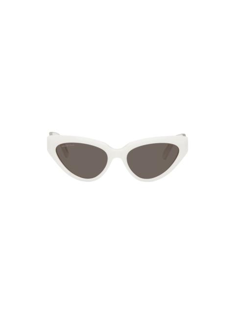 BALENCIAGA Off-White Cat-Eye Sunglasses