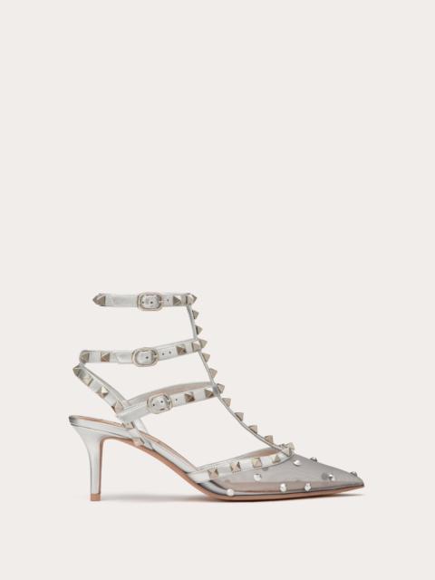 ROCKSTUD MESH PUMP WITH CRYSTALS AND STRAPS 65MM