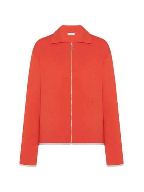 x Violet Getty zip-up cardigan