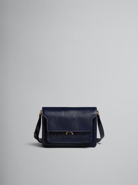 Marni TRUNK SOFT MEDIUM BAG IN BLUE LEATHER