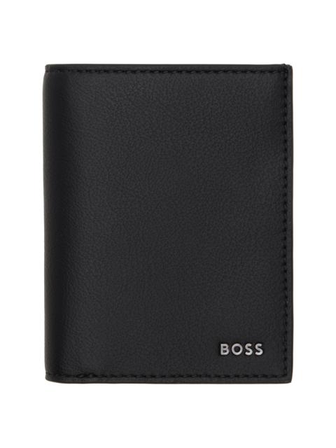 BOSS Black Faux-Leather Logo Card Holder