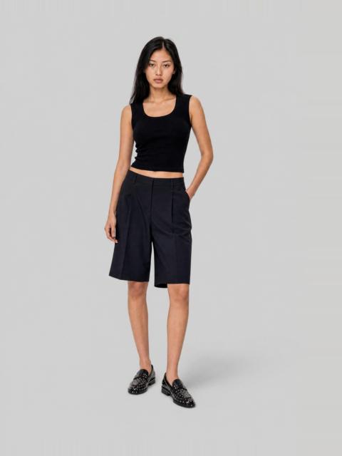 The Kooples BLACK SLEEVELESS TOP MADE OF A COTTON BLEND