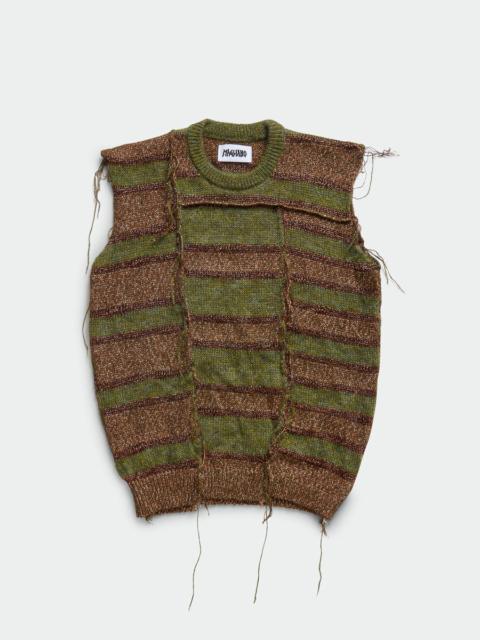 MAGLIANO A Mess Of A Vest Green Mix - Magliano