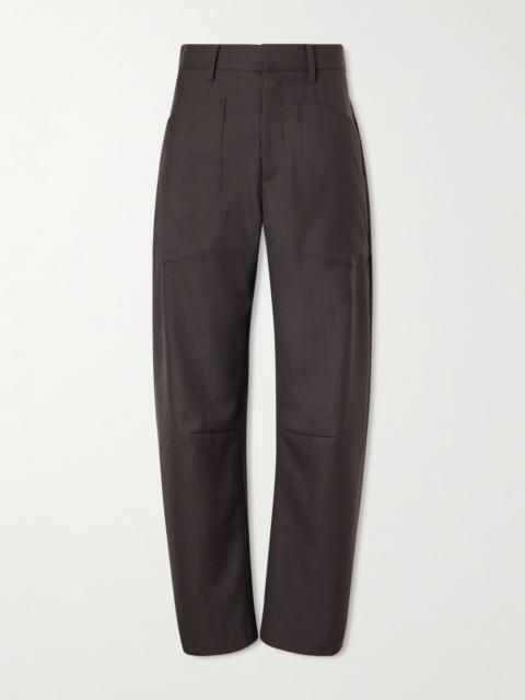 NILI LOTAN Shon Wool-gabardine Barrel-leg Pants