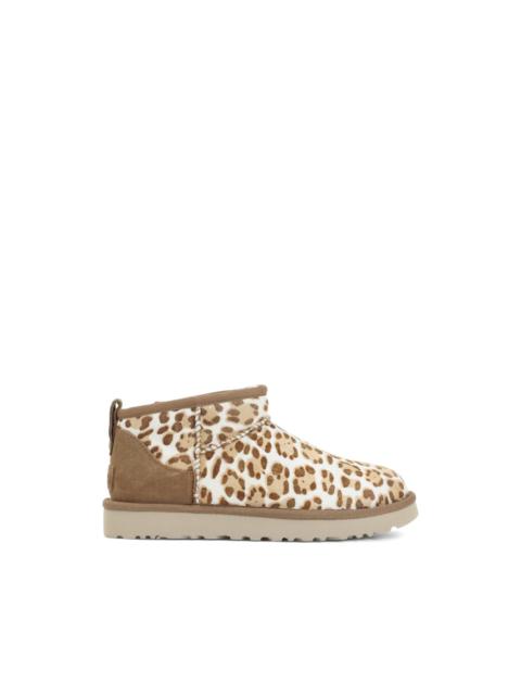 UGG leopard print mini boots