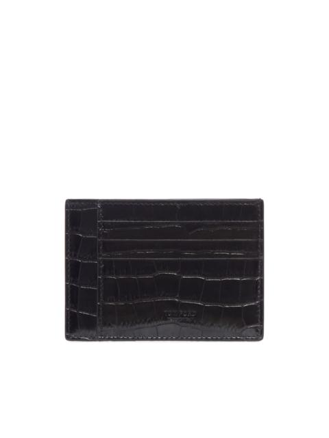 TOM FORD crocodile-effect leather wallet
