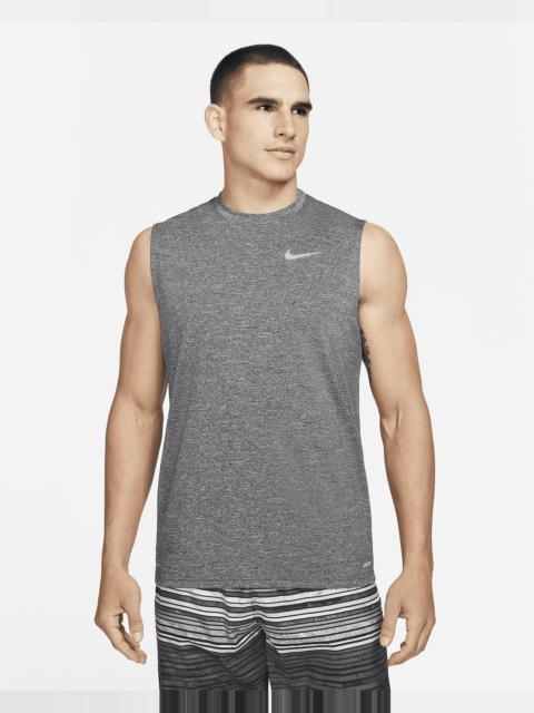 Nike Men's Heathered Sleeveless Hydroguard Swim Shirt