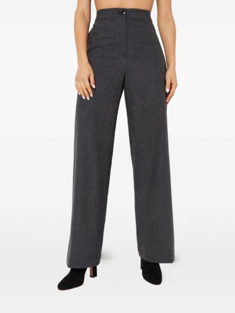 Yves Salomon buttoned wide-leg trousers