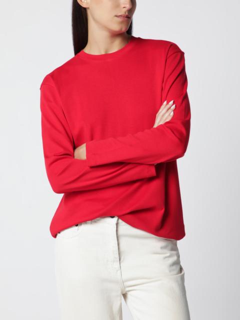 FLORE FLORE Red Maggie Organic Cotton Long-Sleeve Top