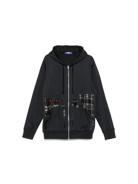 Junya Watanabe MAN x Comme des Garçons patchwork hoodie